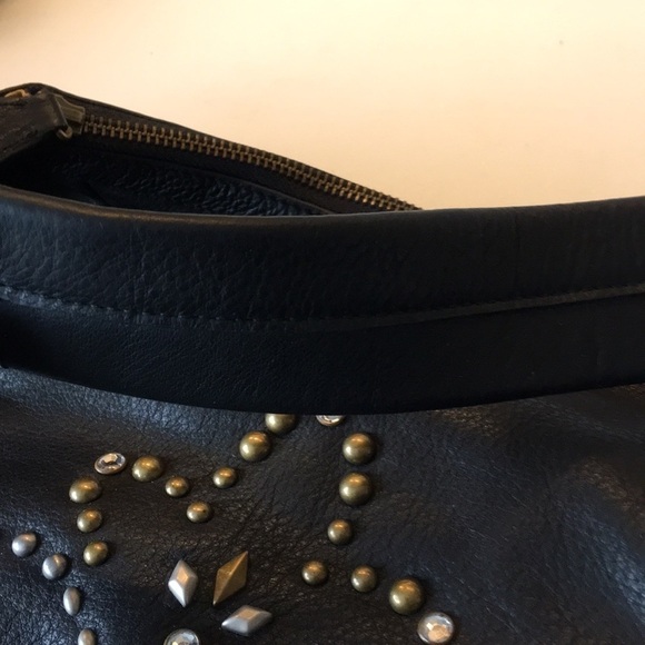 Fiore By Isabella NWT❤️Fiore Black Leather Studded Bag. P/A1091/20 - Picture 11 of 11